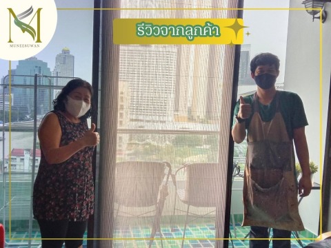 รับติดตั้งมุ้งจีบพับได้